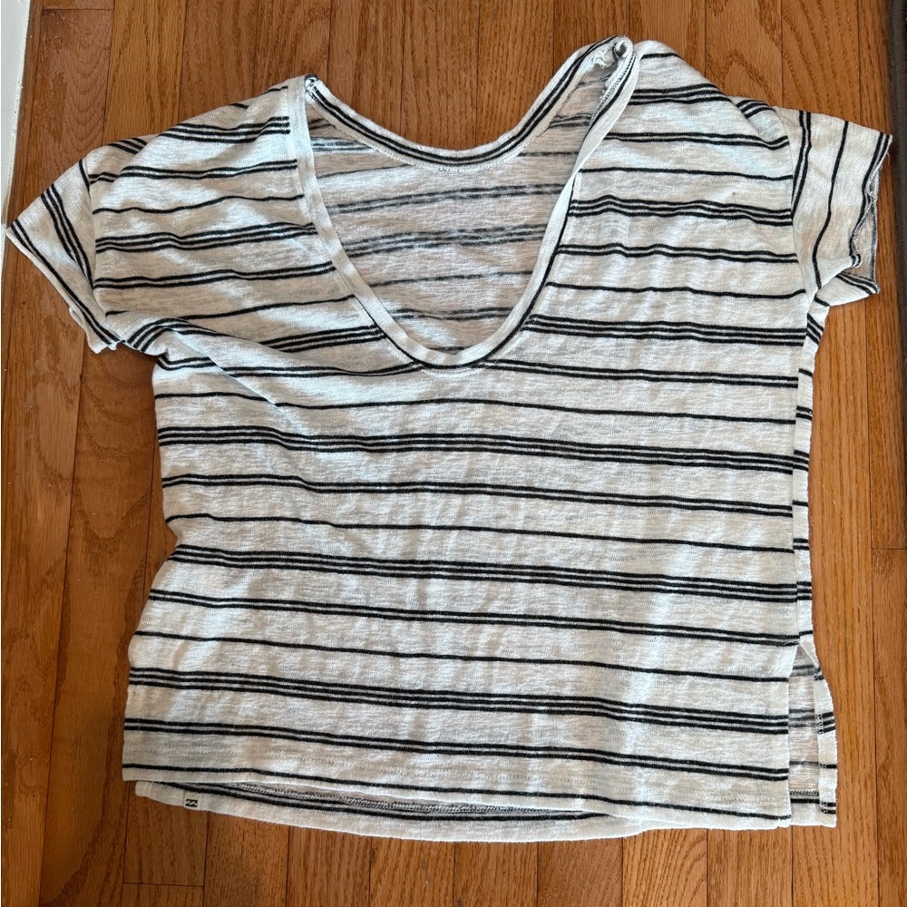 Billabong Striped Short Sleeve Tee